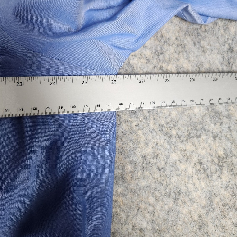 Brooks Brothers Dress Shirt Men 17-35 Blue Main Store Regular Fit Non Iron Prep - Picture 5 of 6